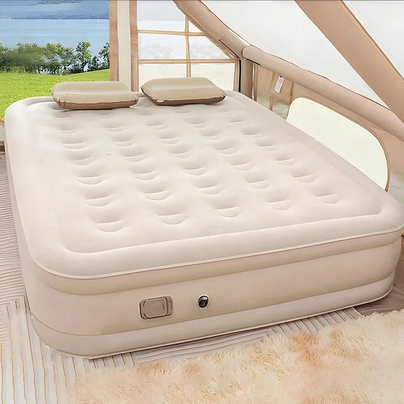 Queen Air Mattress with Built  - Outdoor Furniture Luxury review and price